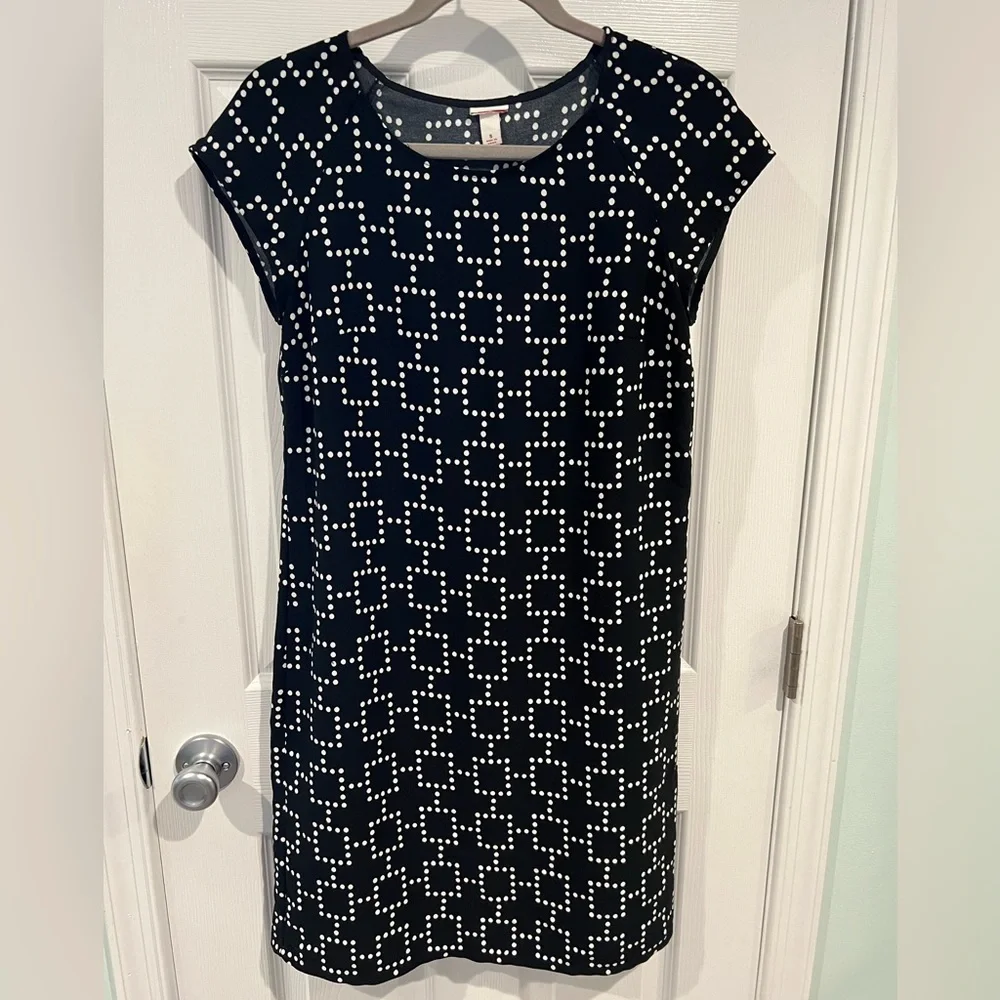 Merona Black & White Dress Size Small - Picture 1 of 5